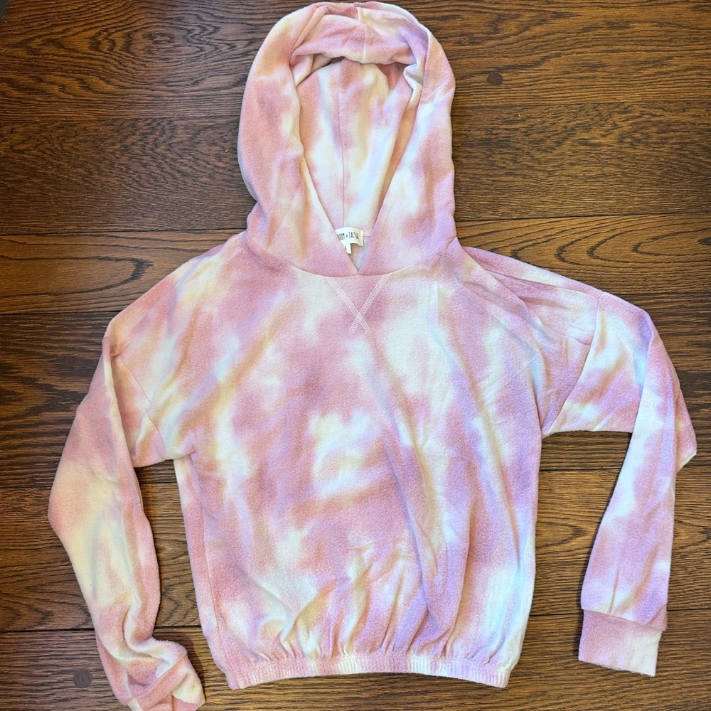 Whiteroom + Cactus Tie Dye Fleece Hoodie Size S